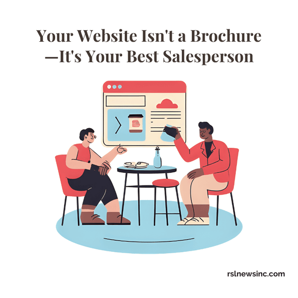 Your Website Isn't a Brochure—It's Your Best Salesperson
